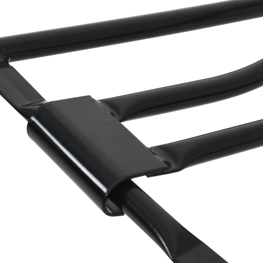 Portasella da Parete Pieghevole Nero in Ferro