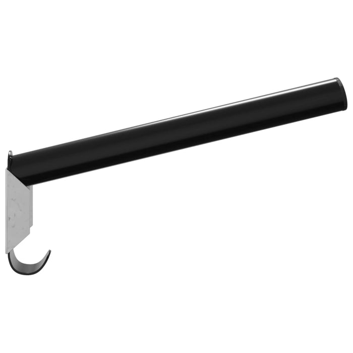 Portasella da Parete Pieghevole Nero in Ferro 172438