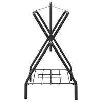 Portasella Pieghevole Autoportante Nero in Ferro