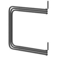 Porta Sottosella a 3 Bracci Nero in Ferro