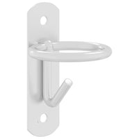 Ganci per Secchi a Parete 3 pz Argento in Acciaio Zincato 172467