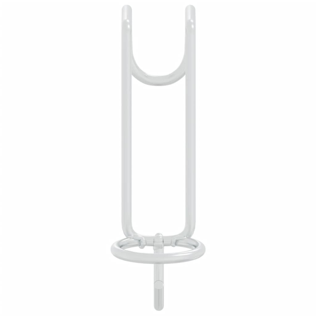 Gancio per Secchio Portatile Argento in Acciaio Zincato