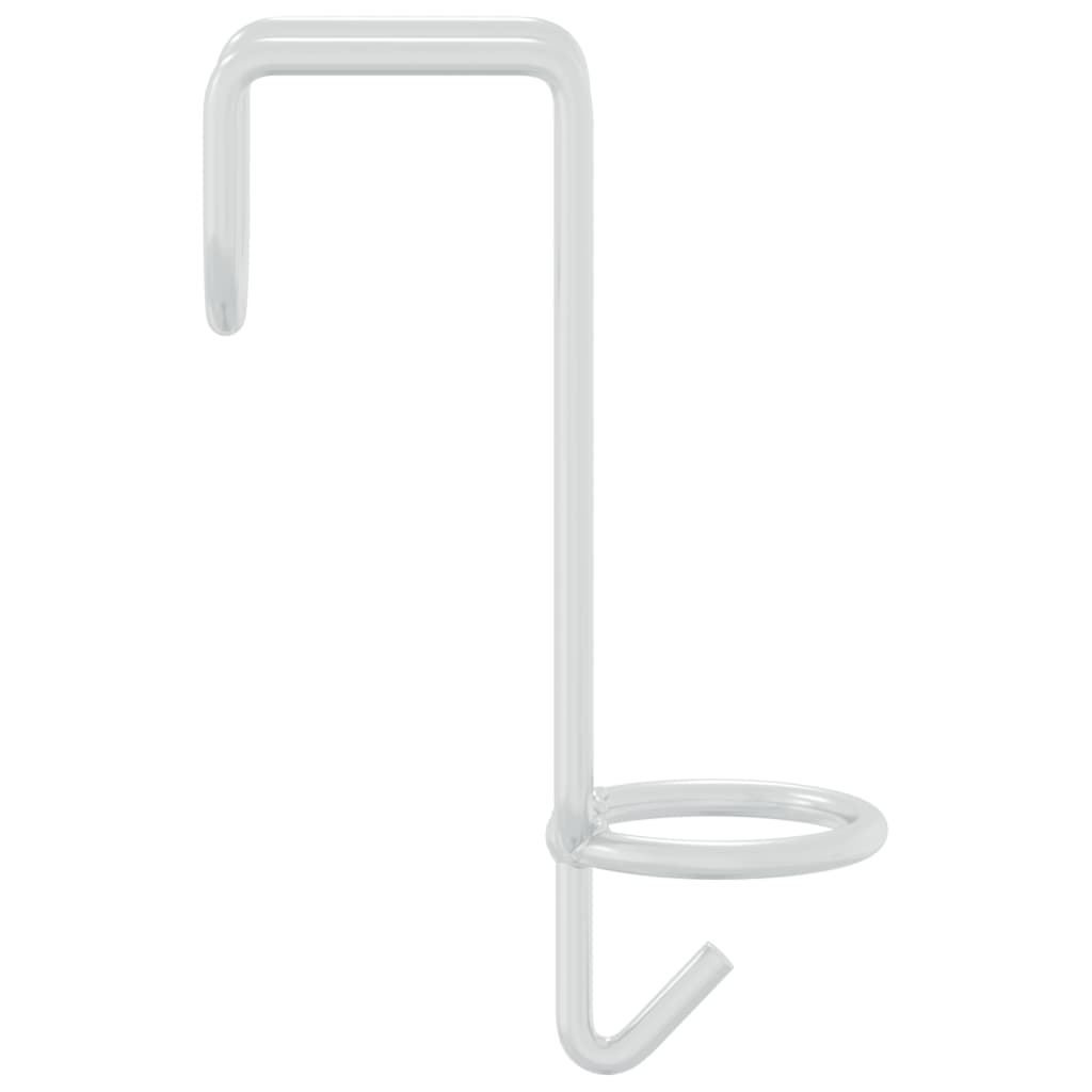 Gancio per Secchio Portatile Argento in Acciaio Zincato