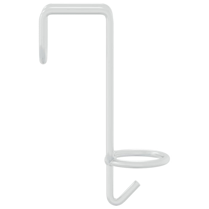 Gancio per Secchio Portatile Argento in Acciaio Zincato