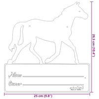 Targhetta per Scuderia Nera in Acciaio 172478