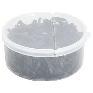 Elastici per Trecce Cavallo 500 pz Neri in Silicone 172493