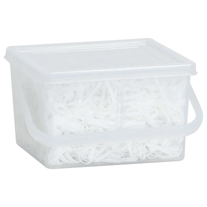 Elastici per Trecce Cavallo 2500 pz Bianchi in Silicone 172495