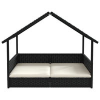Cuccia per Cani con Cuscino in Polyrattan 366390