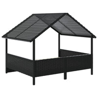 Cuccia per Cani con Cuscino in Polyrattan 366390