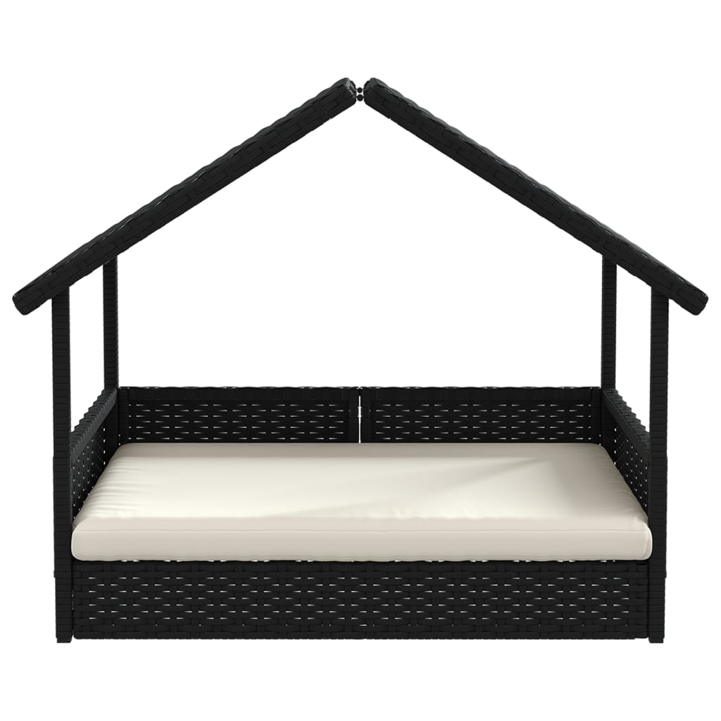 Cuccia per Cani con Cuscino in Polyrattan 366391