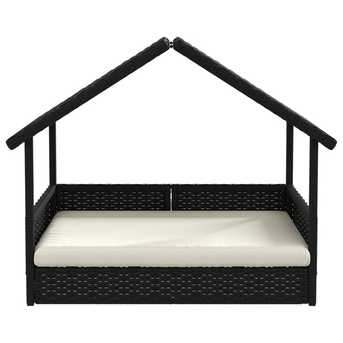 Cuccia per Cani con Cuscino in Polyrattan 366391