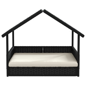 Cuccia per Cani con Cuscino in Polyrattan