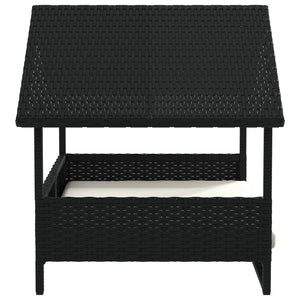 Cuccia per Cani con Cuscino in Polyrattan 366391