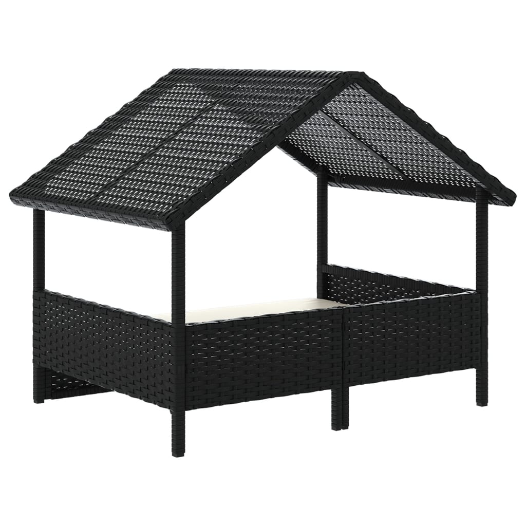 Cuccia per Cani con Cuscino in Polyrattan