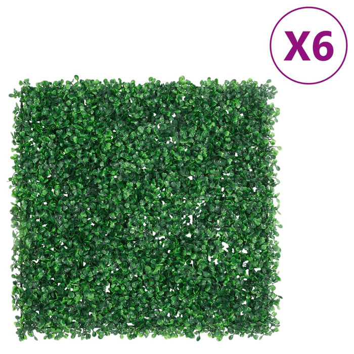 Recinzione Foglie Arbusti ArtificialiÂ 6 pz Verde 50x50 cmcod mxl 92067