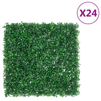 Recinzione Foglie Arbusti ArtificialiÂ 24 pz Verde 50x50 cmcod mxl 116055