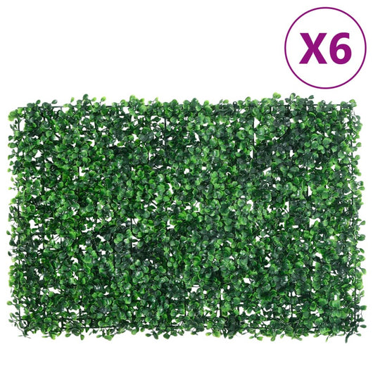 Â Recinzione Foglie Arbusti ArtificialiÂ 6 pz Verde 40x60 cmcod mxl 92066