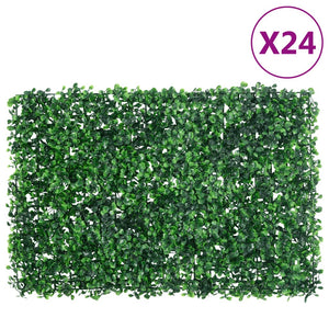 Â Recinzione Foglie Arbusti ArtificialiÂ 24 pz Verde 40x60 cmcod mxl 116053