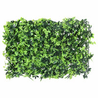 Recinzione Foglie Artificiali 24 pz Verde 40x60 cm 366645