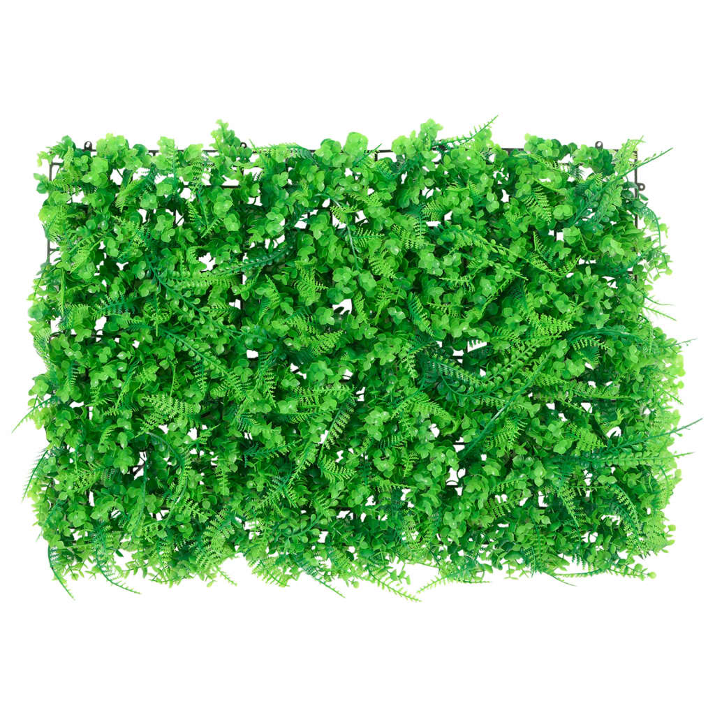   Recinzione Foglie Felce Artificiali 6 pz Verde 40x60 cm