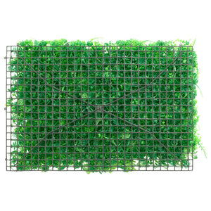   Recinzione Foglie Felce Artificiali 6 pz Verde 40x60 cm