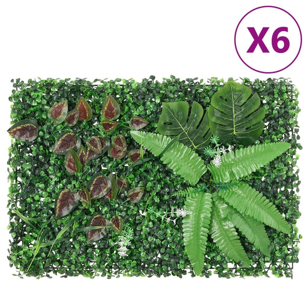 Â Recinzione Piante ArtificialiÂ 6 pz Verde 40x60 cmcod mxl 89009