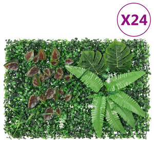 Â Recinzione Piante ArtificialiÂ 24 pz Verde 40x60 cmcod mxl 113003