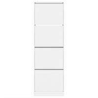 Scarpiera scarpiera mobile portaoggetti ingresso corridoio soggiorno 4 cassetti pieghevoli 60 x 34 x 187,5 cm bianco 02_0021356