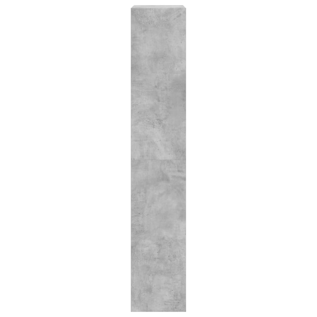 Scarpiera 4 Cassetti Ribaltabili Grigio Cemento 60x34x187,5 cm