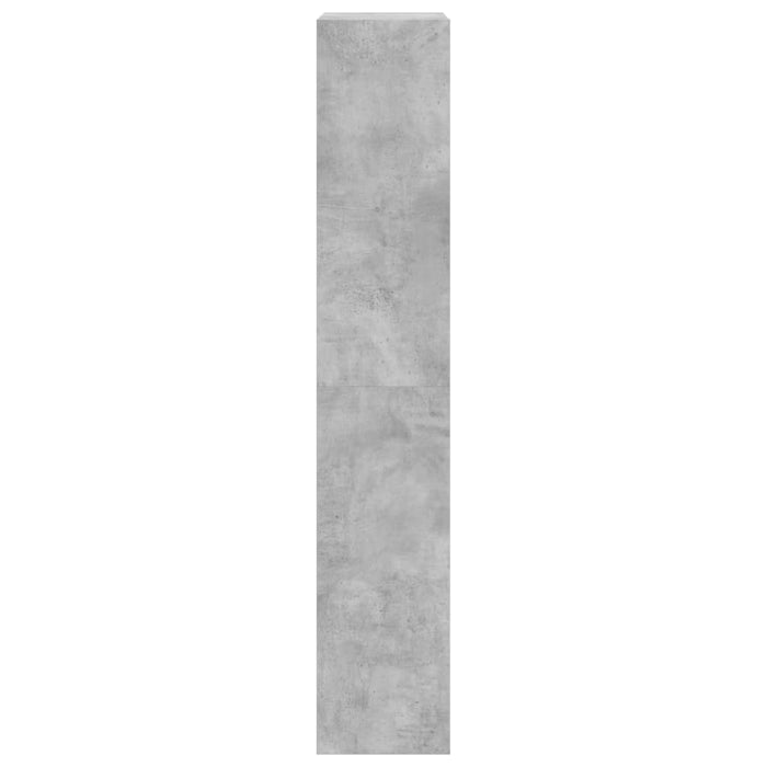 Scarpiera 4 Cassetti Ribaltabili Grigio Cemento 60x34x187,5 cm