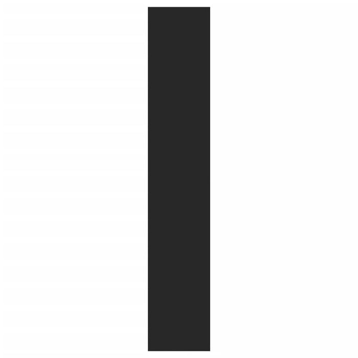 Scarpiera con 4 Cassetti Ribaltabili Nera 80x34x187,5 cm 3214379