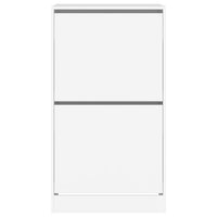 Scarpiera scarpiera mobile portaoggetti ingresso corridoio soggiorno 2 cassetti pieghevoli 60 x 42 x 108 cm bianco 02_0021329