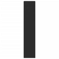 Scarpiera con 4 Cassetti Ribaltabili Nera 60x42x204 cm 3214393