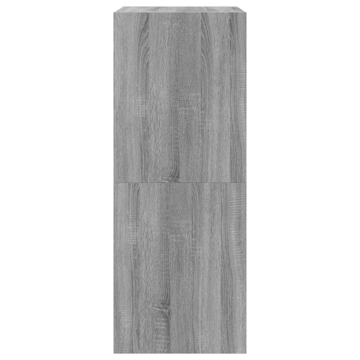 Scarpiera 2 Cassetti Ribaltabili Grigio Sonoma 80x42x108 cm 3214404