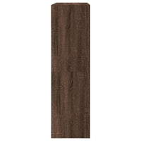 Scarpiera con 2 Cassetti Ribaltabili Rovere Marrone 80x34x116cm 3214412