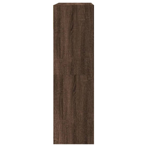 Scarpiera con 2 Cassetti Ribaltabili Rovere Marrone 80x34x116cm 3214412