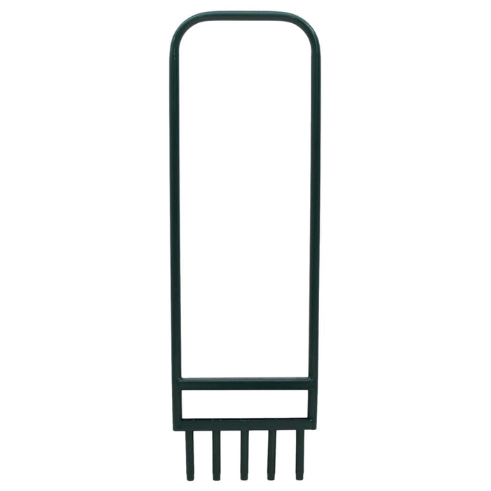 Aeratore Prato 5 Denti Cavi Acciaio Verniciato a Polvere Verde 156040