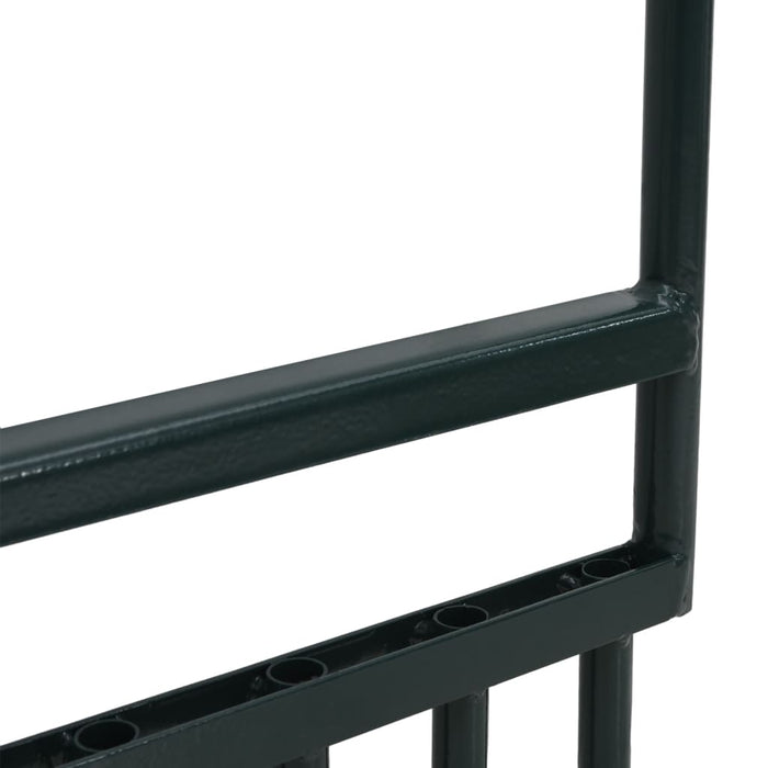 Aeratore Prato 5 Denti Cavi Acciaio Verniciato a Polvere Verde 156040