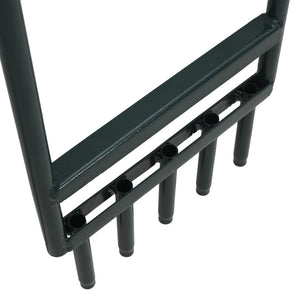 Aeratore Prato 5 Denti Cavi Acciaio Verniciato a Polvere Verde 156040