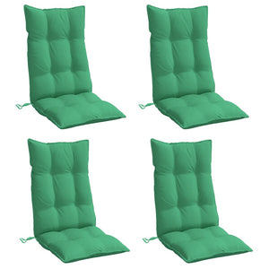 Cuscini per Sedia con Schienale Alto 4 pz Verde Tessuto Oxfordcod mxl 90686