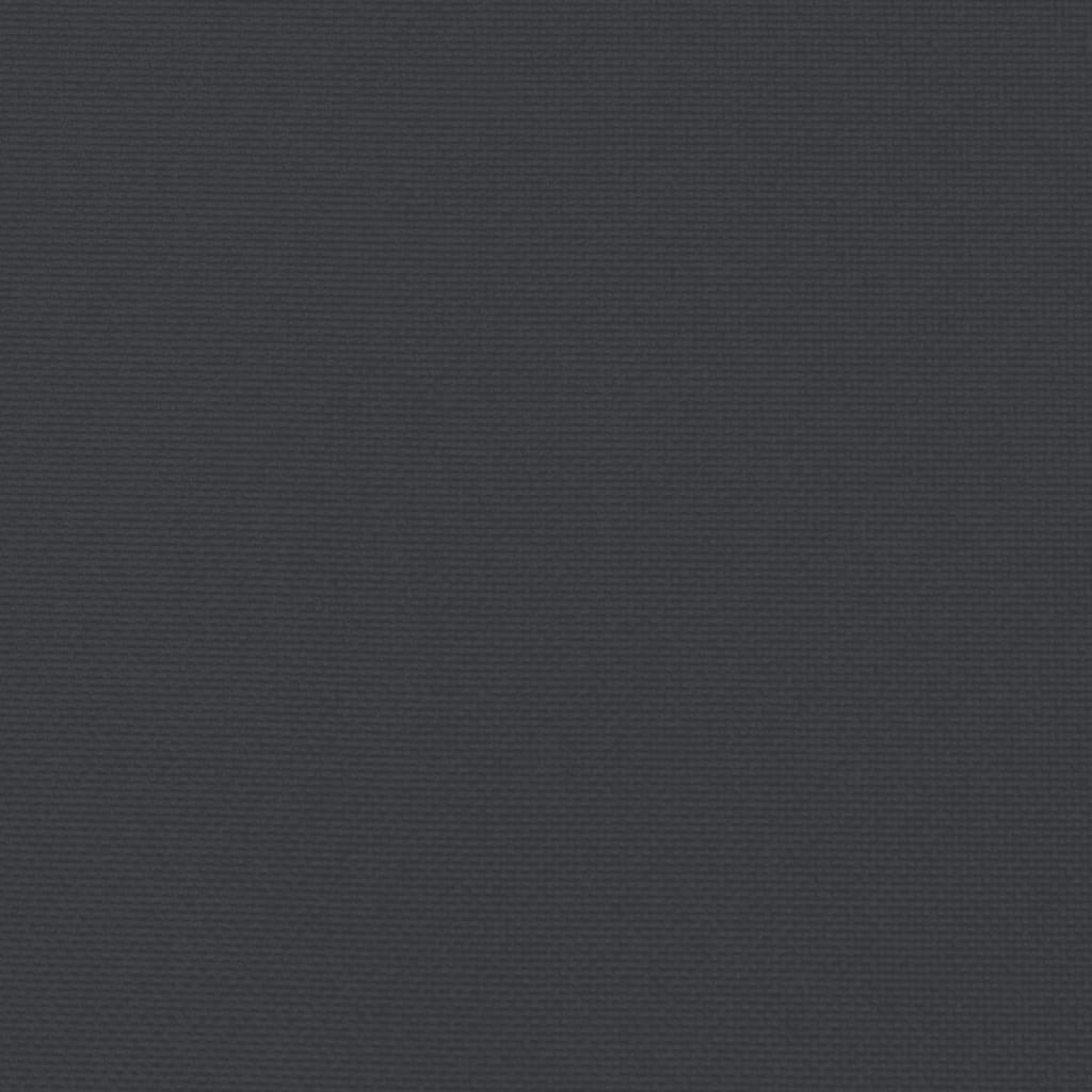 Cuscini per Sedia con Schienale Alto 2pz Nero in Tessuto Oxford