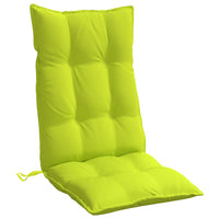 vidaXL Cuscini Sedia Schienale Alto 4 pz Verde Chiaro Tessuto Oxford
