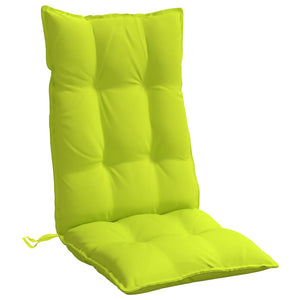vidaXL Cuscini Sedia Schienale Alto 4 pz Verde Chiaro Tessuto Oxford