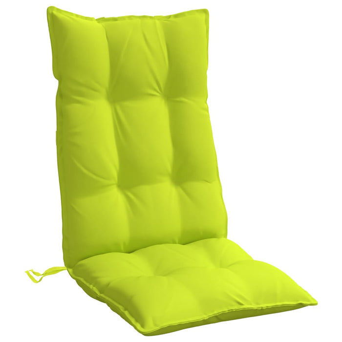 vidaXL Cuscini Sedia Schienale Alto 4 pz Verde Chiaro Tessuto Oxford