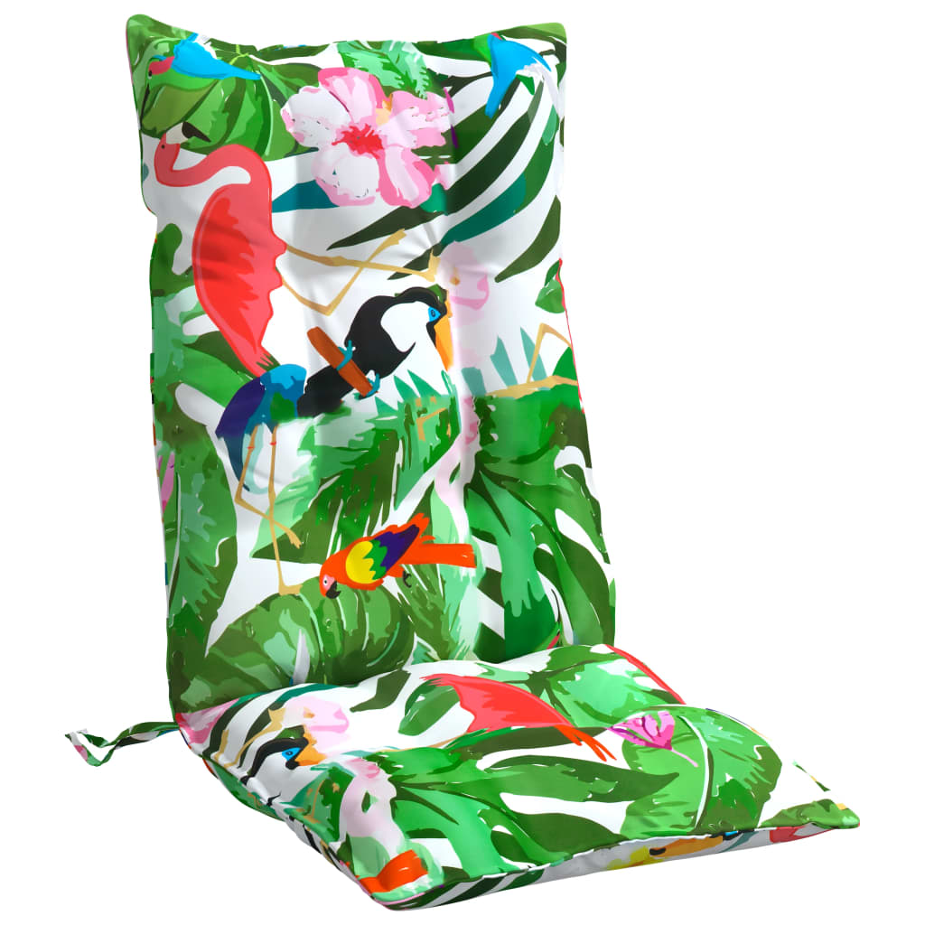 Cuscini per Sedia Schienale Alto 2pz Multicolore Tessuto Oxford 377653