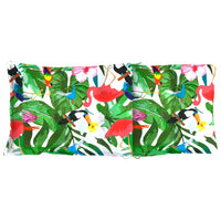 Cuscini per Sedia Schienale Alto 2pz Multicolore Tessuto Oxford 377653