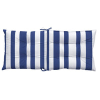 vidaXL Cuscini Sedia Schienale Basso 2 pz a Righe Blu e Bianche Oxford