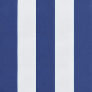 vidaXL Cuscini Sedia Schienale Basso 2 pz a Righe Blu e Bianche Oxford