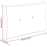 Set Cuscini per Pallet Blu Marino 60x40x12 cm in Tessuto 378081