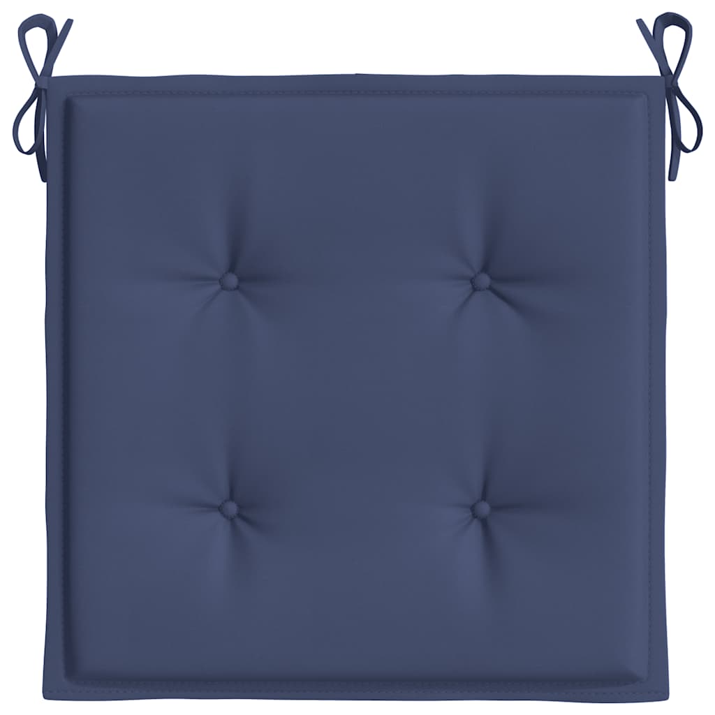 Cuscini per Pallet 2 pz Blu Marino 40x40x4 cm in Tessuto Oxford